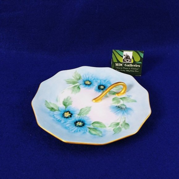 Trinket Candy Dish Hand Painted Artisan Signed 1965 - Picture 1 of 9